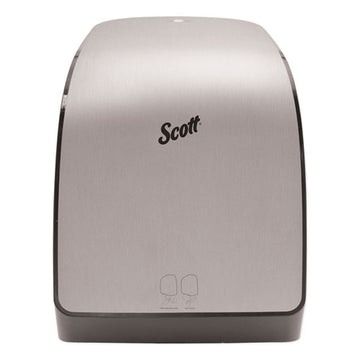 Scott® Pro Electronic Hard Roll Towel Dispenser, 12.66 X 9.18 X 16.44, Brushed Silver freeshipping - TVN Wholesale